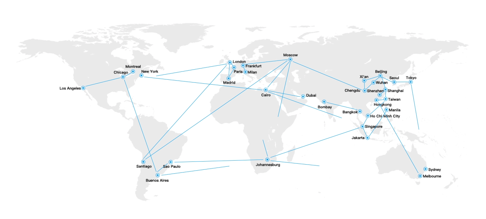 CNS Telecommunications Global Footprint